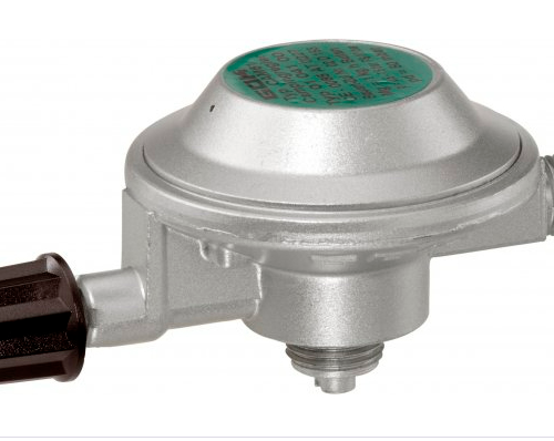 GOK EN61 Niederdruckregler GAZ x G1/4LH-KN SBE mit integrierter Schlauchbrucheinrichtung 29mbar - Gasregler & Gasschläuche
