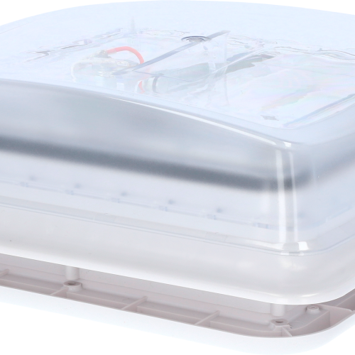Berger Turbo Vent Dachhaube mit Ventilator 28 x 28 cm 12 V transparent  - Dachhauben & Dachlüfter