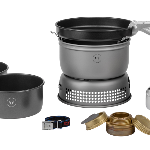 Trangia Trangiakök 25-6 HA Campingkochset 4- teilig mit Spiritusbrenner Set 8 - Spirituskocher