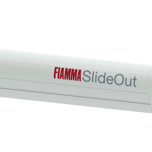 Fiamma Wandmarkise Slide Out 170 cm für mobile Fahrzeugwände (Polar White / Royal Grey) - Kassettenmarkisen