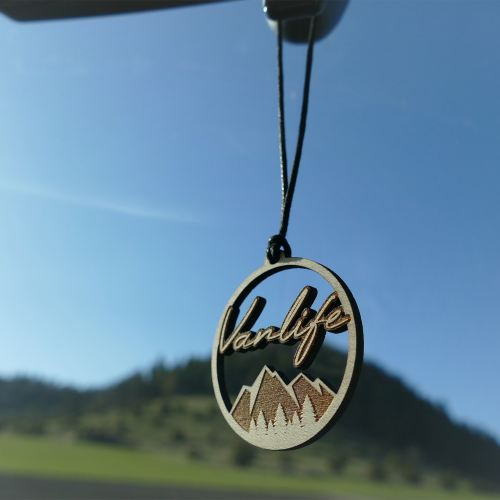 Waldherz Rückspiegel-Anhänger "Vanlife" - Halter, Fächer & Praktisches