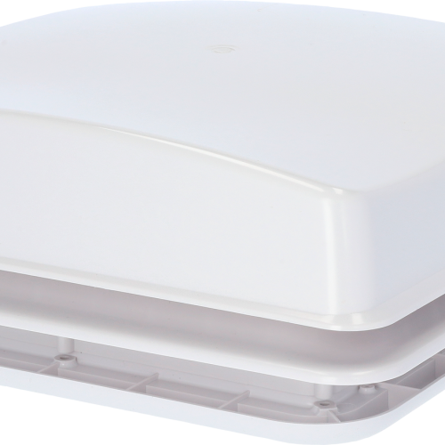 Berger Turbo Vent Dachhaube mit Ventilator 28 x 28 cm 12 V weiß  - Dachhauben & Dachlüfter