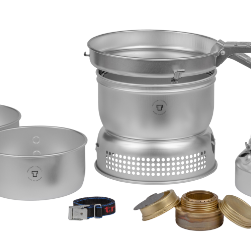 Trangia Trangiakök 25-2 UL Campingkochset 4- teilig mit Spiritusbrenner Set 6 - Spirituskocher
