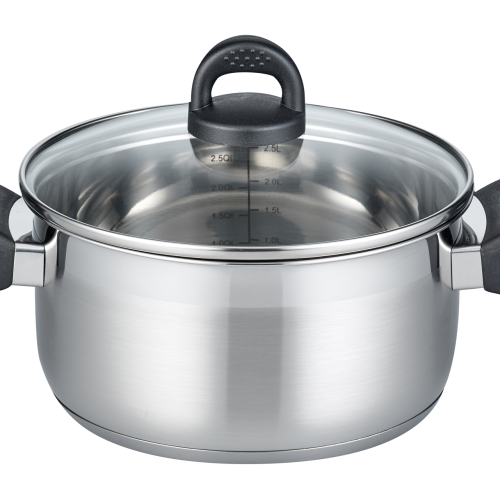 ELO Basic Turmalin Bratentopf aus Edelstahl 16 cm - Camping-Töpfe