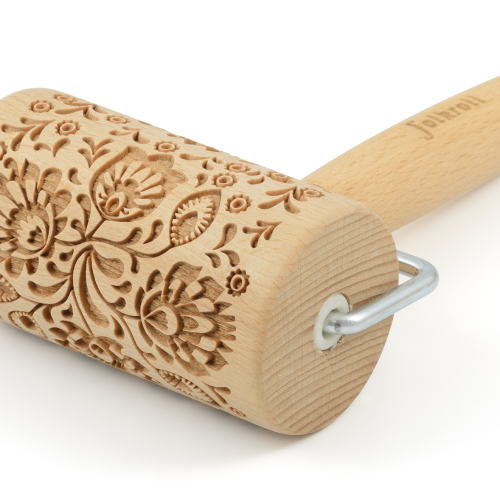 Teigrolle Folk Floral, mini - Kochgeschirr-Zubehör von Folkroll