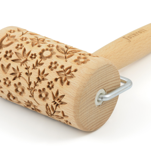 Teigrolle Flower Power, mini - Kochgeschirr-Zubehör von Folkroll