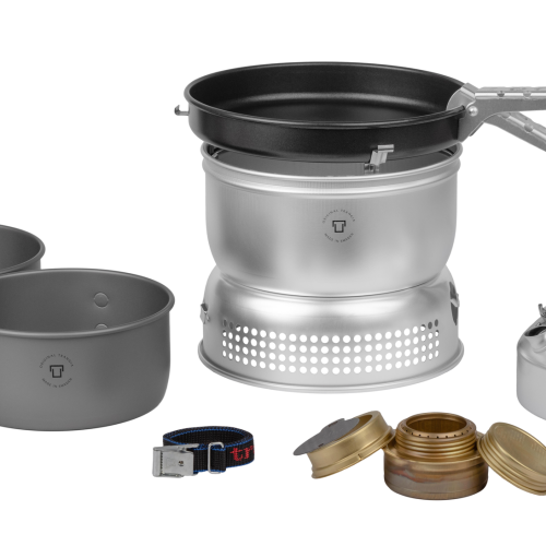 Trangia Trangiakök 25-0 UL / HA Campingkochset 4- teilig mit Spiritusbrenner Set 7 - Spirituskocher