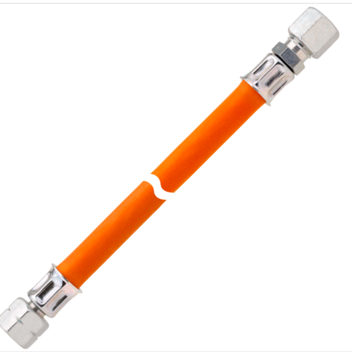 GOK Mitteldruckschlauchleitung Gas G1/4LH Überwurfmutter auf Stecknippel 400 mm - Gasregler & Gasschläuche