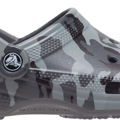 Crocs Classic Printed Camo Clog Unisex Allround Schuh dunkelgrau 38-39 - Damenschuhe