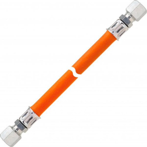 GOK Mitteldruckschlauchleitung Kunststoff Gas Überwurfmutter G 1/4 LH auf Außengewinde G 1/4 LH 2000 mm - Gasregler & Gasschläuche
