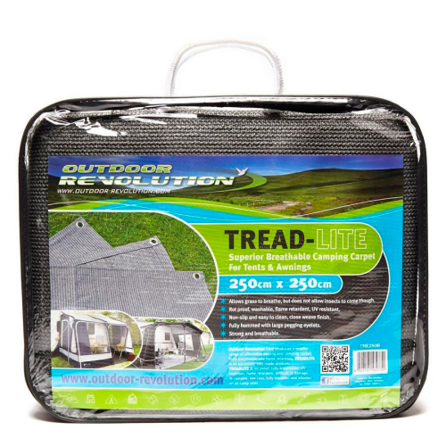 Outdoor Revolution Treadlite Vorzeltteppich 250 x 250 cm grau  - Vorzeltteppich & Zeltboden