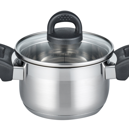 Elo Basic Turmalin Fleischtopf 14 cm silber - Camping-Töpfe