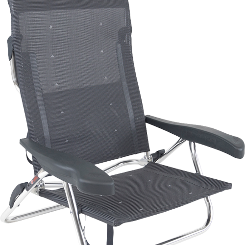Crespo AL/221-M Beach Chair Strandstuhl grau - Strandstühle