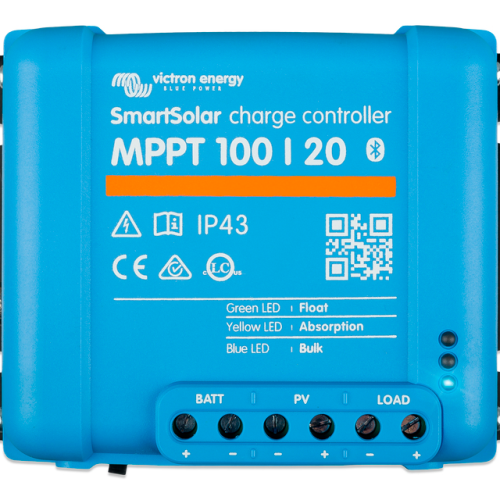 Victron Energy SmartSolar 100/20  MPPT Solarladeregler 20 A 12 / 24 / 48 V - Solar-Laderegler