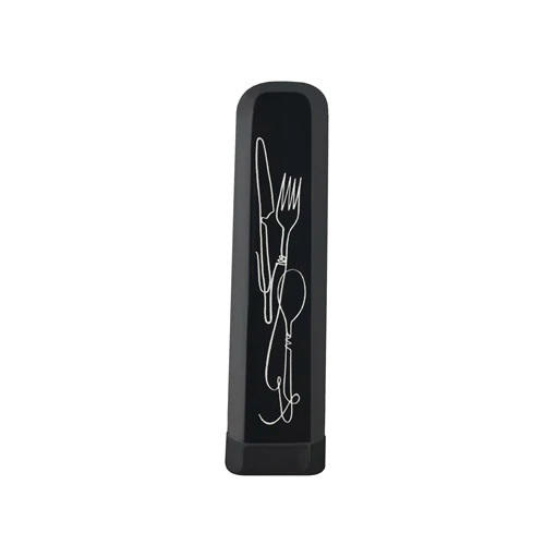 Bioloco to go Besteck set - line art cutlery - Campingbesteck