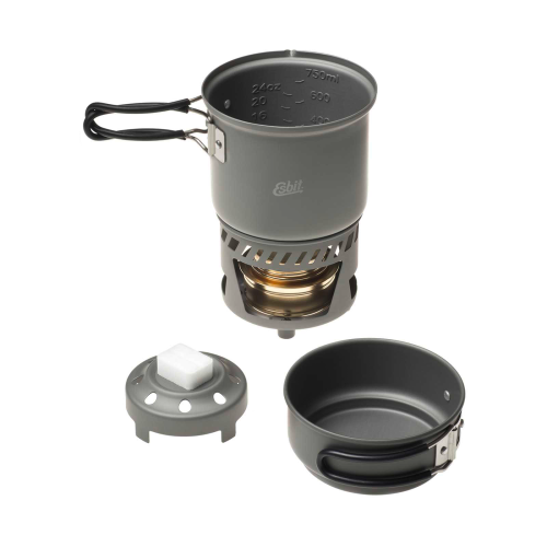 Esbit CS985 Spiritus Kochset 470 ml / 985 ml hartanodisiertes Aluminium - Spirituskocher
