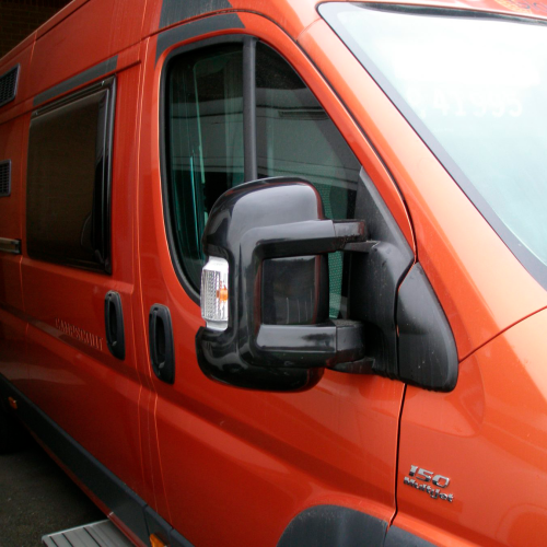 Milenco Spiegelschutz langes Armpaar schwarz  - Caravanspiegel
