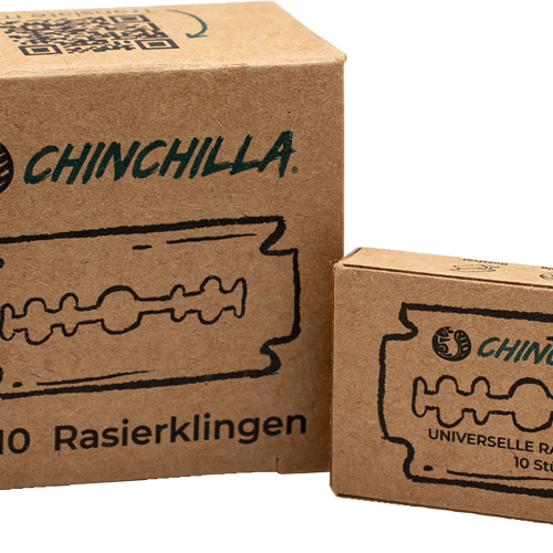 Chinchilla Rasierklingen für Rasierhobel universell 50 Stück - Verbrauchsartikel Bad
