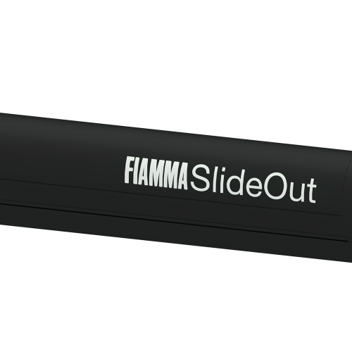 Fiamma Wandmarkise Slide Out 280 cm für mobile Fahrzeugwände (Deep Black / Royal Grey) - Kassettenmarkisen