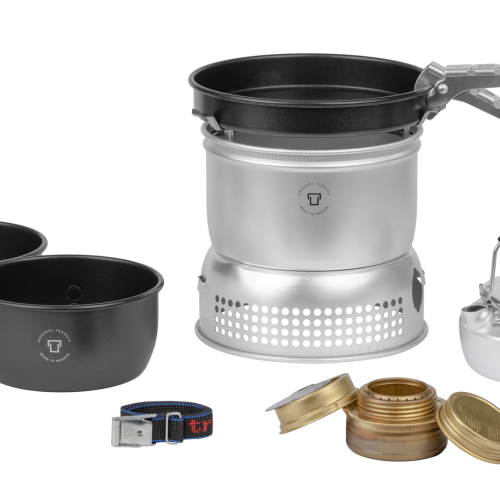 Trangia Trangiakök 27-6 UL Campingkochset 4- teilig mit Spiritusbrenner Set 4 - Spirituskocher
