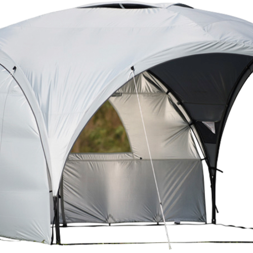 Wecamp Sunshade Seitenwand für Pavillon Set 4 teilig hellgrau - Pavillons & Tarps