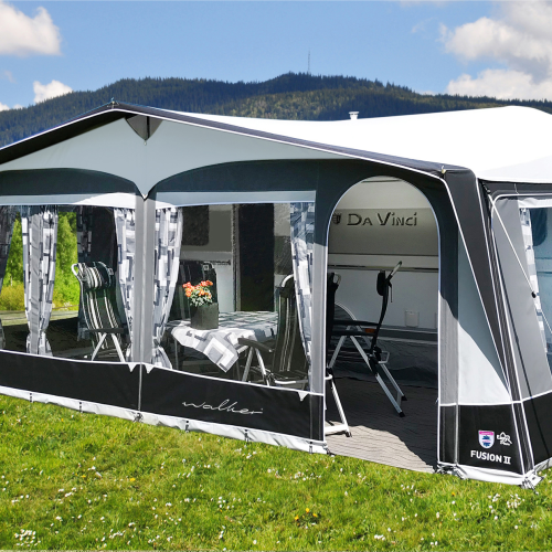 Walker Fusion II 240 Vorzelt Glasfibergestänge Max 990 Umlaufmaß 976 - 1005 cm - Wohnwagenvorzelte