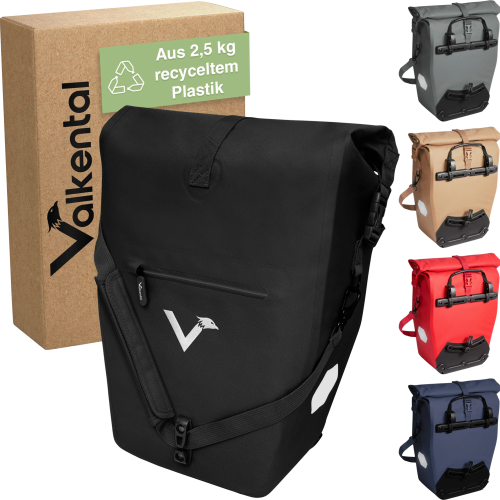 Valkental ValkOcean Gepäckträgertasche 28 Liter schwarz - Rucksäcke