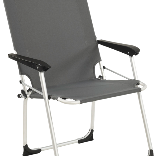 Wecamp Pirlo Klappstuhl 55 x 52 cm mit Aluminiumrahmen grau - Klappstühle