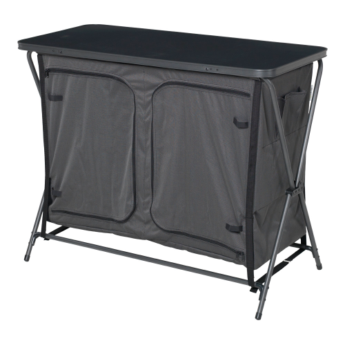Wecamp Exclusive S6 Campingschrank mit 6 Ablagen schwarz  - Faltschränke