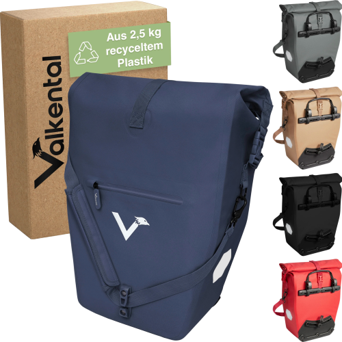 Valkental ValkOcean Gepäckträgertasche 28 Liter blau - Rucksäcke