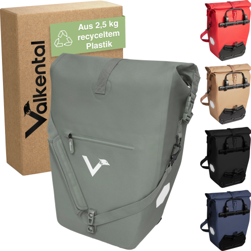 Valkental ValkOcean Gepäckträgertasche 28 Liter grün - Rucksäcke