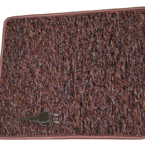 Pro Car Heizteppich Palais 230 V 80 x 40 cm orange/grau - Heizteppiche von ProCar