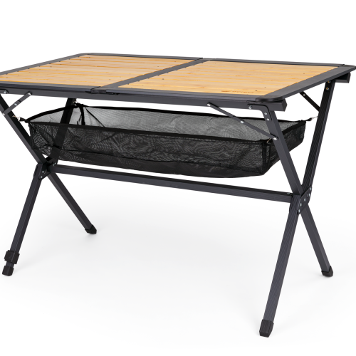 Berger Roya Alu-Bambus Rolltisch schwarz 110 x 70 cm - Rolltische