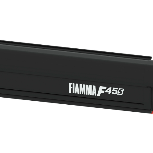 Fiamma F45s 260 Markise für Rechtslenker VW T5/T6 Multivan/Transporter Tuchfarbe Royal Grey 260 cm Gehäusefarbe Deep Black - Kassettenmarkisen