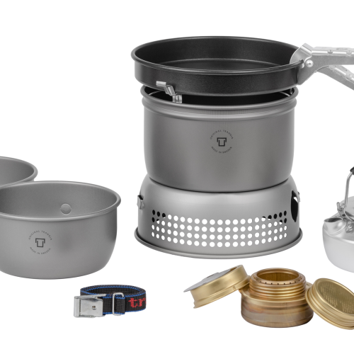 Trangia Trangiakök 27-4 HA Campingkochset 4- teilig mit Spiritusbrenner Set 2 - Spirituskocher