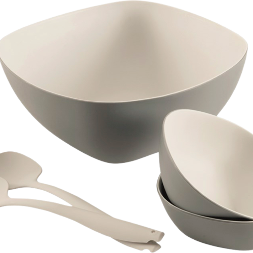 Outwell Gala Salatgeschirrset 5 teilig grau/beige - Schüsseln & Schalen