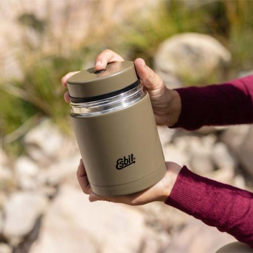 Esbit Classic Edelstahl Thermobehälter Essen 1000 ml Olivgrün - Isolierbecher