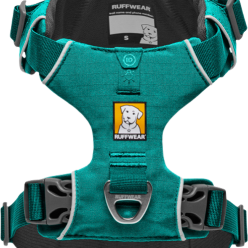 Ruffwear Front Range gepolstertes Hundegeschirr Aurora Teal L/XL  - Hundezubehör