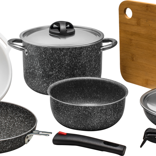 Beaver Brand Modula 20 Evolution Kochgeschirr-Set 11-teilig - Kochgeschirr-Sets