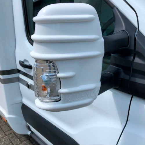 Milenco Spiegelschutz Stoßstangen für Ford Transit Mark 8 Weiß - Caravanspiegel