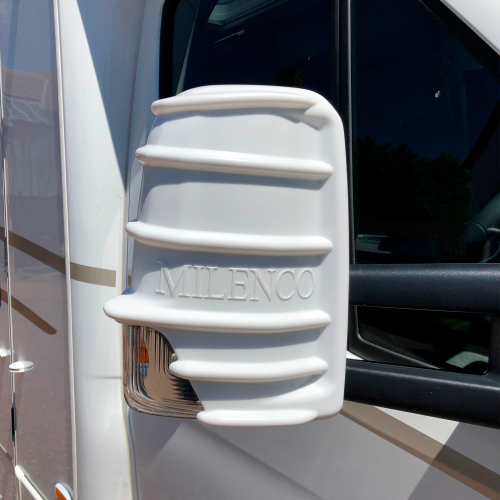 Milenco Mercedes Long Arm Spiegelschutz weiß - Caravanspiegel