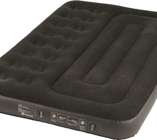 Outwell Classic Double Zwei Kammer Luftmatratze 198 x 137 cm schwarz/grau - Luftbetten