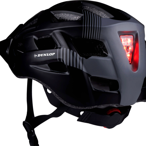 Dunlop Fahrradhelm mit LED M - Outdoor Mobilität