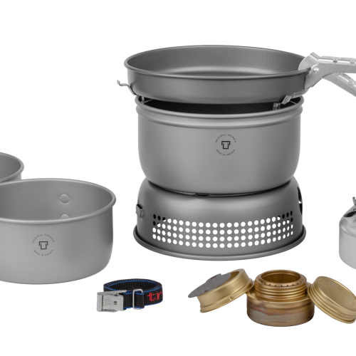Trangia Trangiakök 25-2 HA Campingkochset 4- teilig mit Spiritusbrenner Set 4 - Spirituskocher