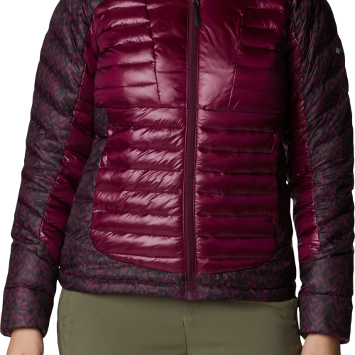 Columbia Labyrinth Loop Damenjacke dunkelrot S - Damenjacken