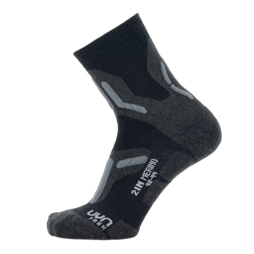 UYN Socken Man Trekking 2IN Merino dunkelgrau 39-41 - Socken