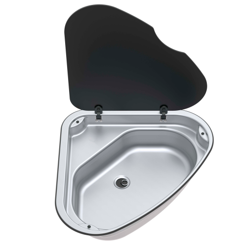 Thetford Serie 33 Spülbecken dreieckig 480 x 480 mm Links - Spülbecken