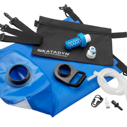 Katadyn BeFree Gravity Filter Wasserbeutel mit Filtersystem und Auslassschlauch 6 Liter - Frischwasserkanister