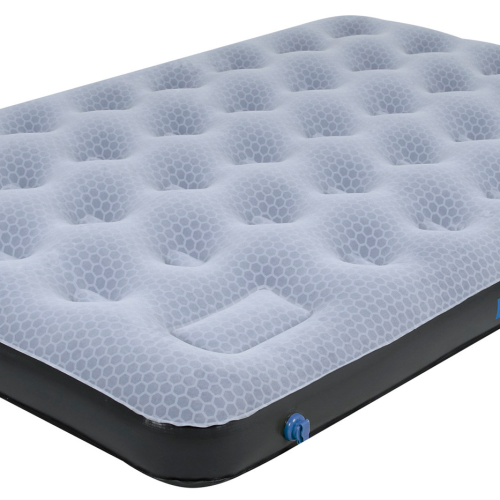 High Peak Comfort Plus Air bed Luftbett mit integrierter Pumpe 197 x 138 cm grau/blau/schwarz Double -