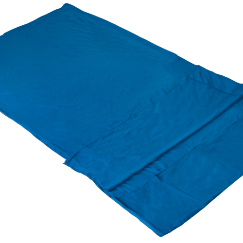 High Peak Licata Doppel Inlett für Deckenschlafsäcke 225 x 180 cm blau - Schlafsäcke
